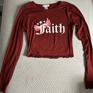 ‘Faith’ Crop Top